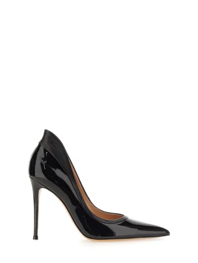 GIANVITO ROSSI GIANVITO ROSSI DÈCOLLETÉ TUXEDO WITH GLOSSY LEATHER FINISH