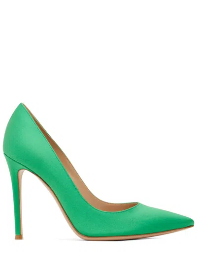 Gianvito Rossi Decollete With Elegant Heels In Green