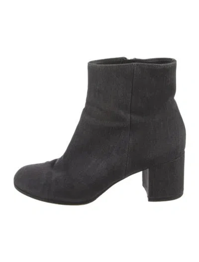 Pre-owned Gianvito Rossi Denim Boots In Black
