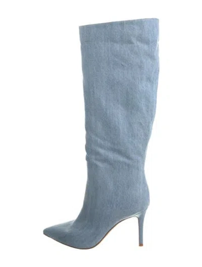 Pre-owned Gianvito Rossi Denim Boots In Blue