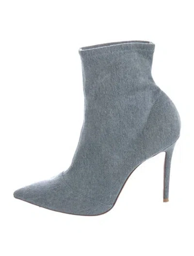 Pre-owned Gianvito Rossi Denim Boots In Blue