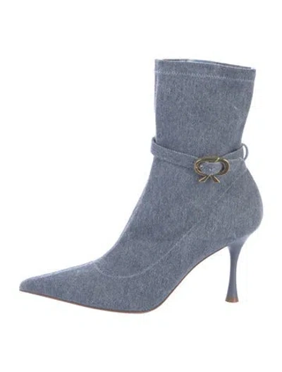 Pre-owned Gianvito Rossi Denim Boots In Blue