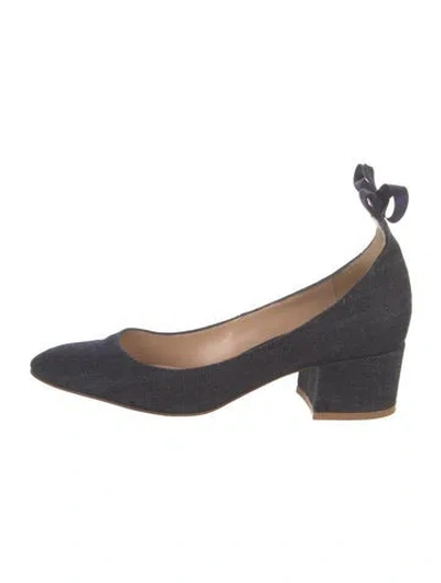 Pre-owned Gianvito Rossi Denim Pumps In Blue