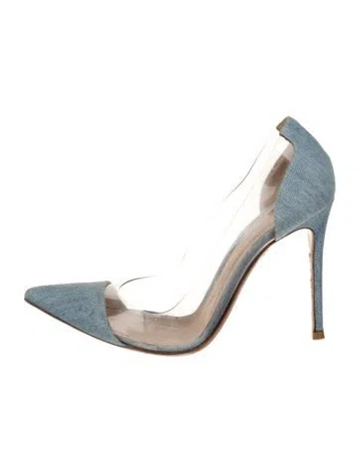 Pre-owned Gianvito Rossi Denim Pumps In Blue