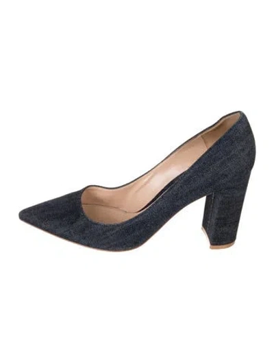 Pre-owned Gianvito Rossi Denim Pumps In Blue