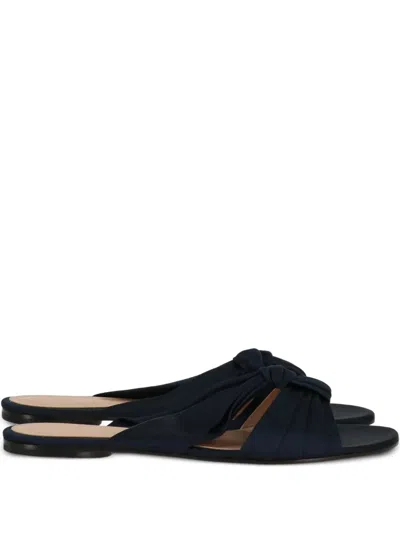 Gianvito Rossi Denim Sandals In Blue