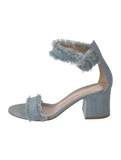 Pre-owned Gianvito Rossi Denim Sandals In Blue