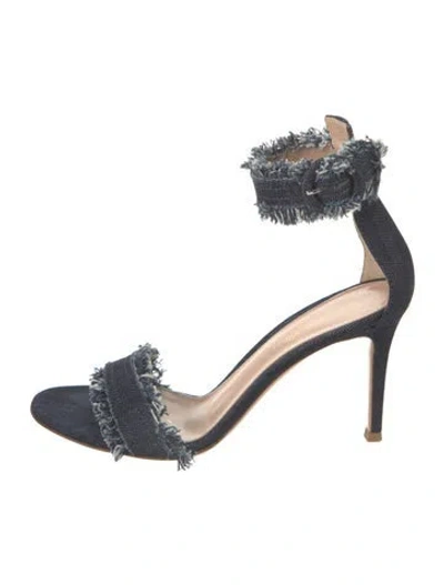 Pre-owned Gianvito Rossi Denim Sandals In Blue