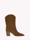 Gianvito Rossi Denver Bootie In Brown