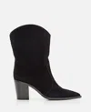 Gianvito Rossi Denver Suede Ankle Boots In Black