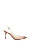Gianvito Rossi Diana 85 In Pvc Pumps Slingback In Neutral