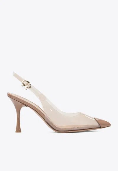 Gianvito Rossi Diana 85 Pvc Slingback Pumps In Pink