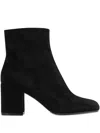 Gianvito Rossi Dillon Suede Zip Boots
