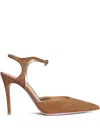 Gianvito Rossi Dorado Mekong Ankle Strap Pointed Pumps 95mm In Multi