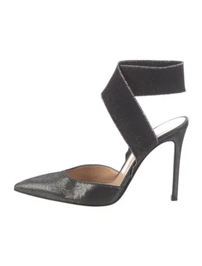 Pre-owned Gianvito Rossi D'orsay Pumps In Gray