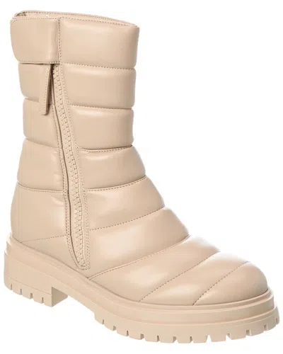 Gianvito Rossi Eiko 20 Leather Combat Boot In Brown