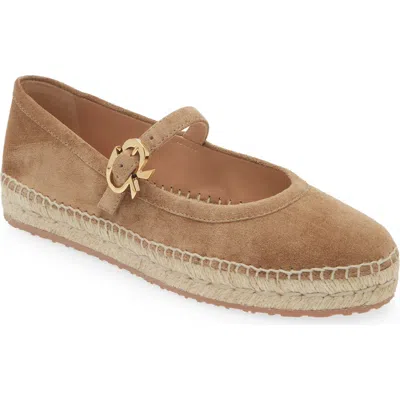 Gianvito Rossi Mary Jane Elda Espadrilles In Beige