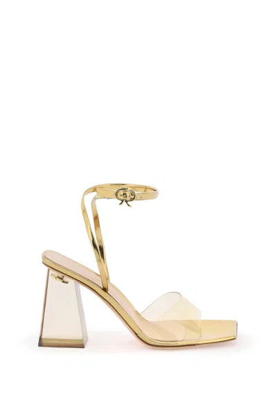 Gianvito Rossi Elegant Gold T-strap Sandals For Women