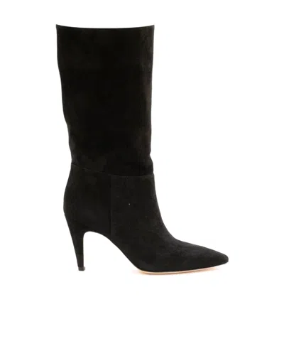GIANVITO ROSSI 85MM SUEDE POINTED-TOE BOOTS