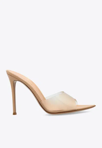 Gianvito Rossi Elle 105 Pointed-toe Plexi Sandals