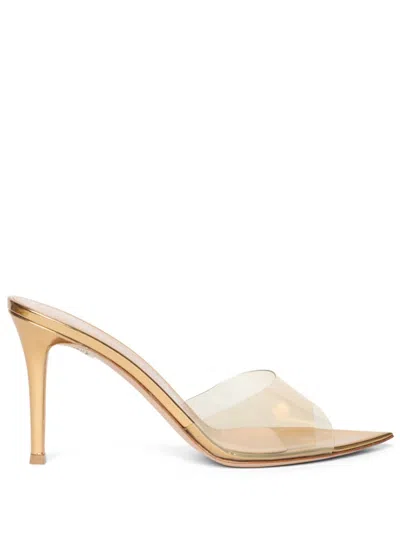 Gianvito Rossi Elle 105mm Mules In Neutrals