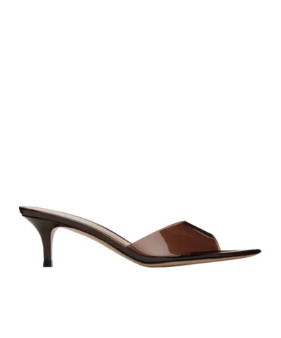 Gianvito Rossi Elle 55 High-heeled Sandals In Brown