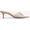 Gianvito Rossi Elle 55 Mules In Metallic