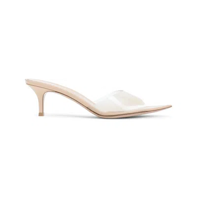 Gianvito Rossi Elle 55 Mules In White