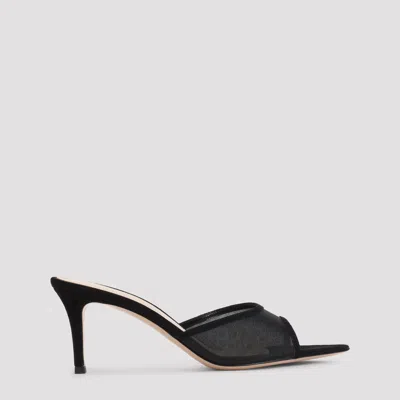 Gianvito Rossi Elle 70 Mini Mules In Black