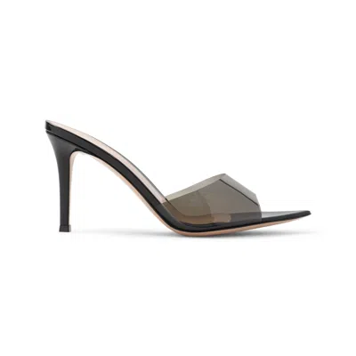 Gianvito Rossi Pointed Plexiglass Sandals With 85 Mm Heel In Animal Print
