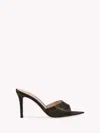 Gianvito Rossi Leopard 105mm Stiletto Mule Sandals In Brown