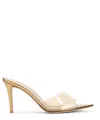 Gianvito Rossi Elle 85mm Transparent-strap Sandals In Gold