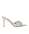 Gianvito Rossi Elle 85 High-heeled Sandals In Silver