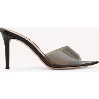 Gianvito Rossi Pointed Plexiglass Sandals With 85mm Heel Height In Black