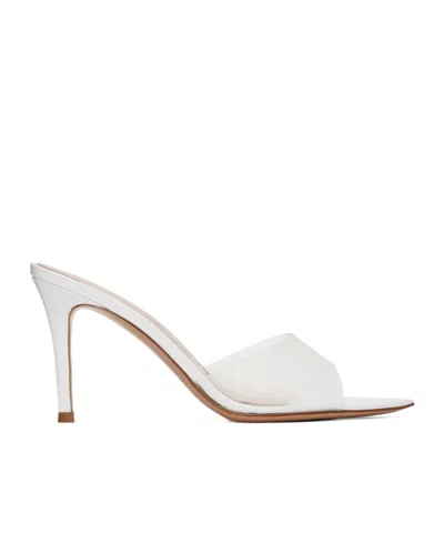 Gianvito Rossi Elle 85 Open-toed Heels Sandals In White