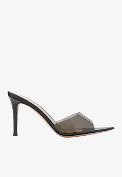 Gianvito Rossi Elle 85 Pvc Mules In Black