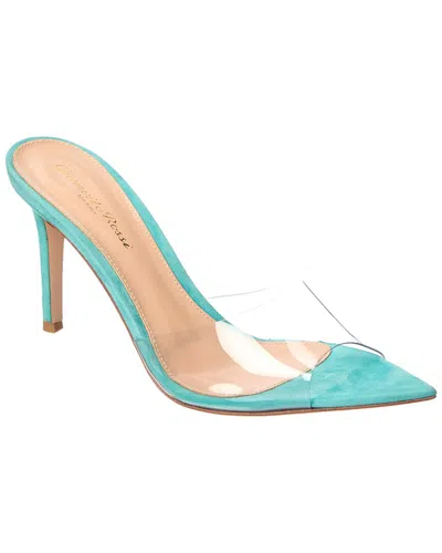 GIANVITO ROSSI GIANVITO ROSSI ELLE 85 VINYL & SUEDE SANDAL
