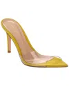 Gianvito Rossi Elle 85 Vinyl & Suede Sandal In Yellow