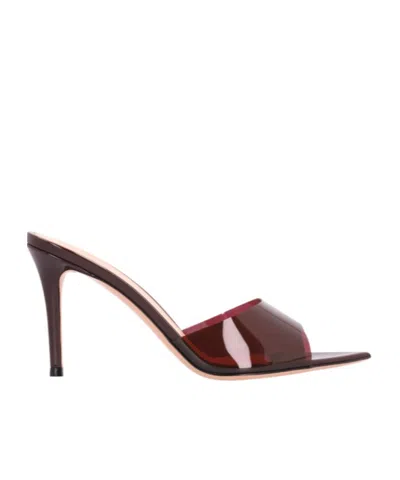 GIANVITO ROSSI ELLE 85MM LEATHER MULES