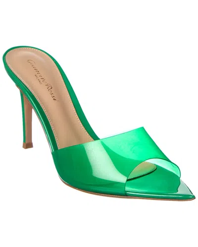 Gianvito Rossi Elle 85mm Pointed Leather Sandal In Green