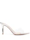 Gianvito Rossi Elle 105mm Slip-on Mules In White
