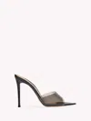 Gianvito Rossi 105mm Elle Pvc Mules In Black