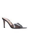 Gianvito Rossi Elle Pvc Heeled Mules In Black