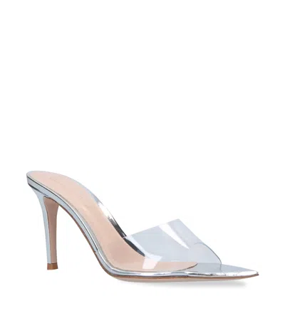 Gianvito Rossi Elle Mules 85 In Silver
