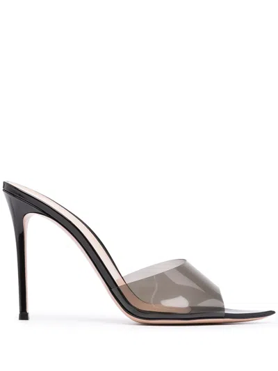 Gianvito Rossi Elle 85 Pointed Toe Mules In Black