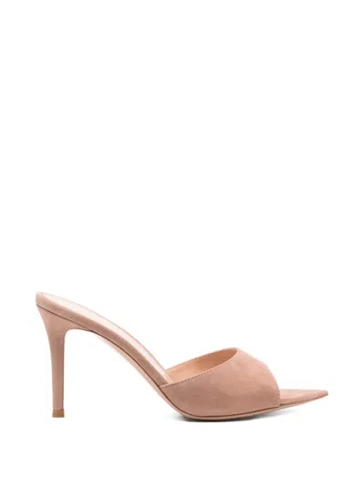 Gianvito Rossi Elle Pointed-toe Sandals In Neutral