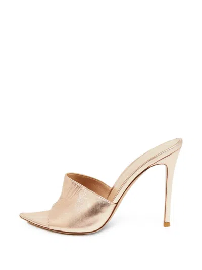 Pre-owned Gianvito Rossi Elle Pointed-toe Sandals In Pink