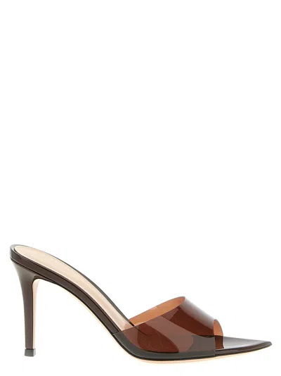 Gianvito Rossi 'elle' Sandals In Brown