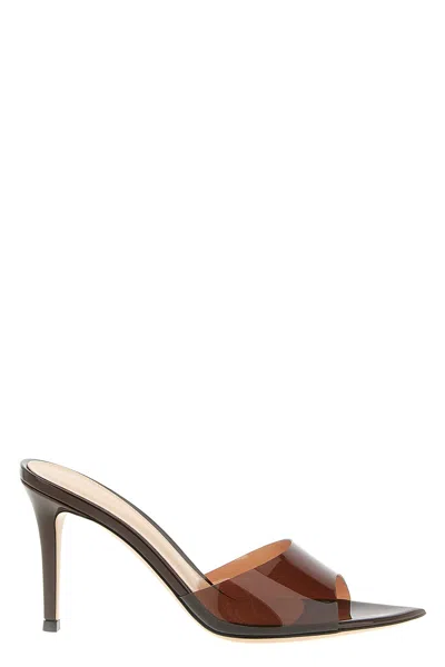 Gianvito Rossi 'elle' Sandals In Brown