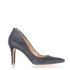 Gianvito Rossi Ellipsis 85 Pumps In Navy Blue Glitter In Blue